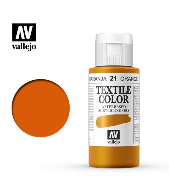 21 Naranja Vivo Textile Color Vallejo 60 ml.