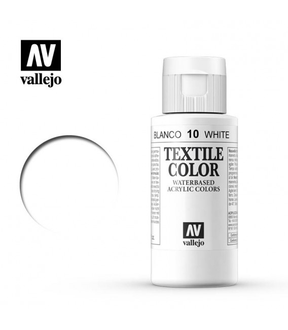 10 Blanco Textile Color Vallejo 60 ml.