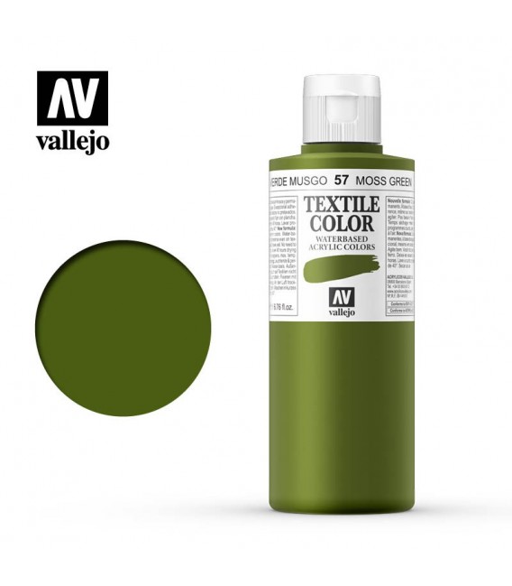 57 Moss Green Textile Color Vallejo 200 ml.