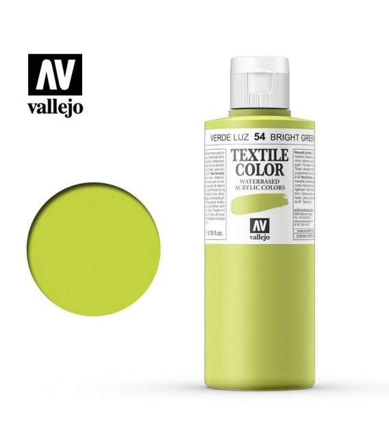 54 Bright Green Textile Color Vallejo 200 ml.