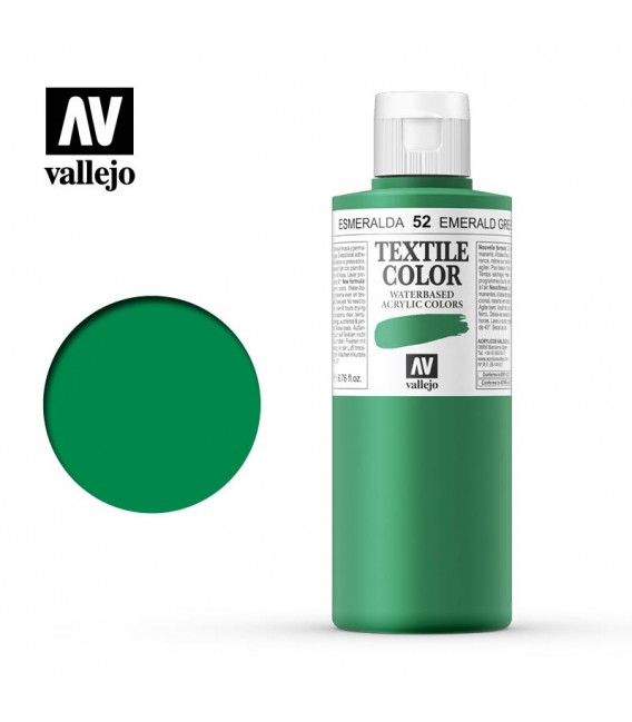 52 Emerald Green Textile Color Vallejo 200 ml.