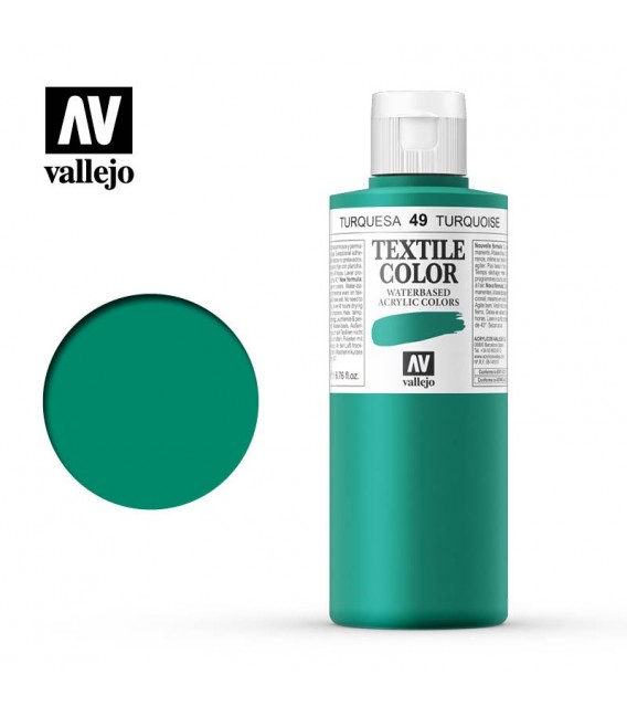 49 Turquesa Blau Ànec Textile Color Vallejo 200 ml.