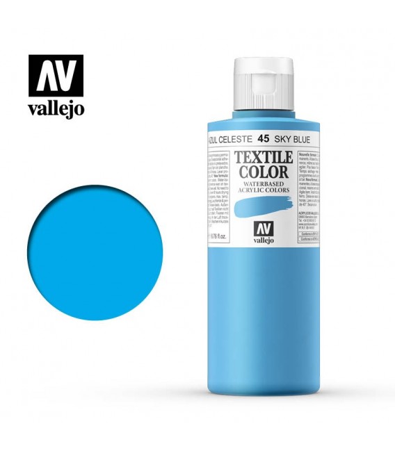 45 Oriental Blue Textile Color Vallejo 200 ml.