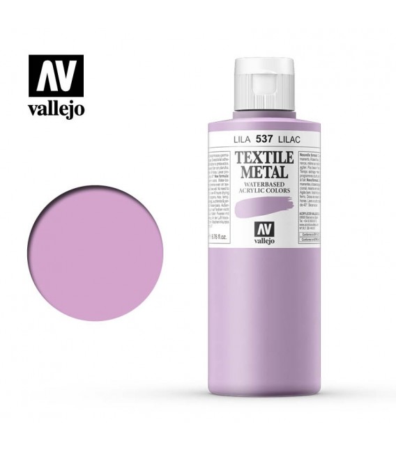 537 Lila metalico Textile Color Vallejo 200 ml.
