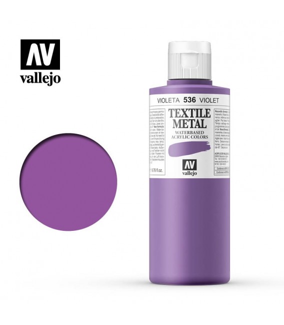 536 Violet metallic Textile Color Vallejo 200 ml.