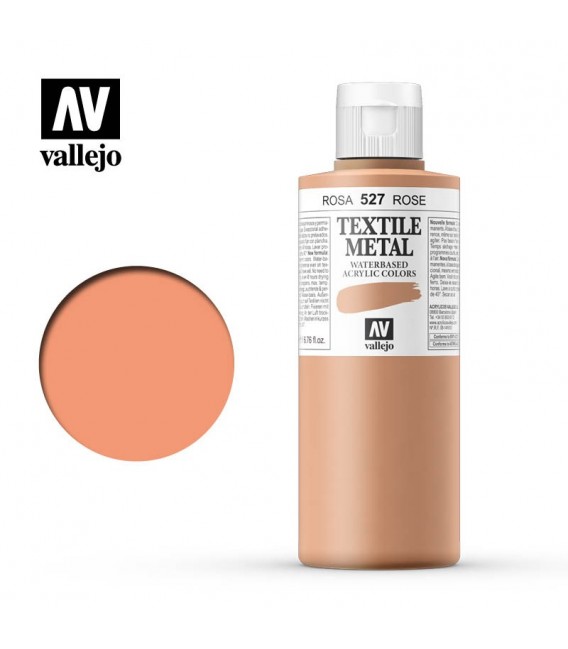 527 Pink metallic Textile Color Vallejo 200 ml.