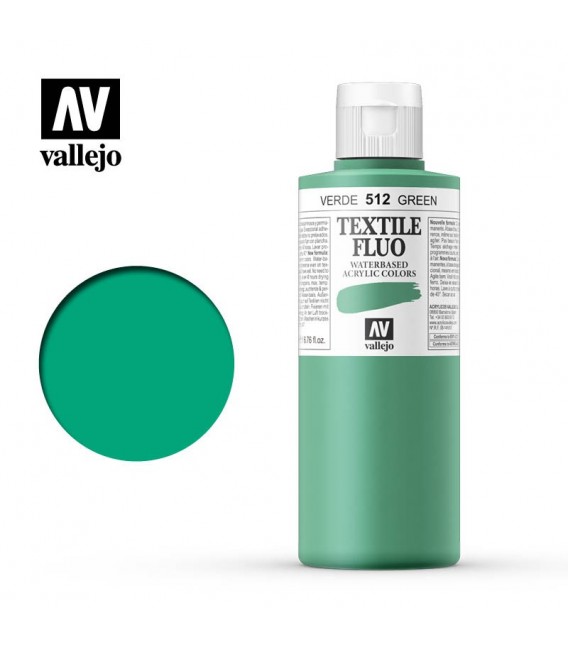 512 Verd fluorescent Textile Color Vallejo 200 ml.