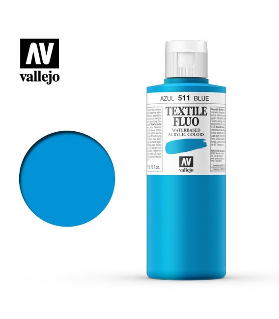 511 Blau fluorescent Textile Color Vallejo 200 ml.