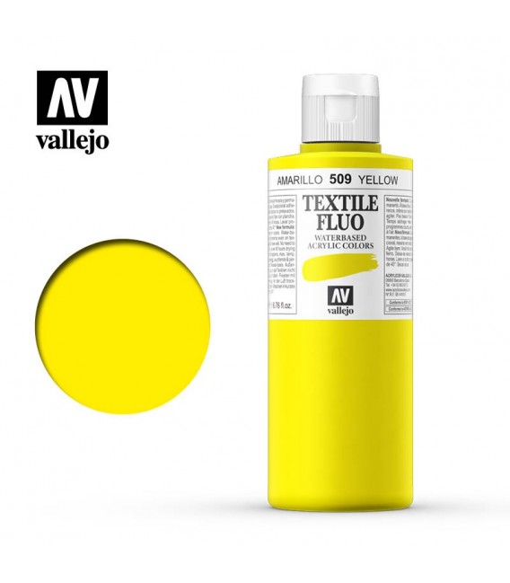 509 Groc fluorescent Textile Color Vallejo 200 ml.