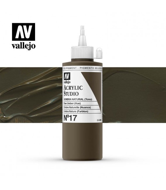 43) Acrilico Vallejo Studio 200 ml. 17 Sombra Natural (Tono)