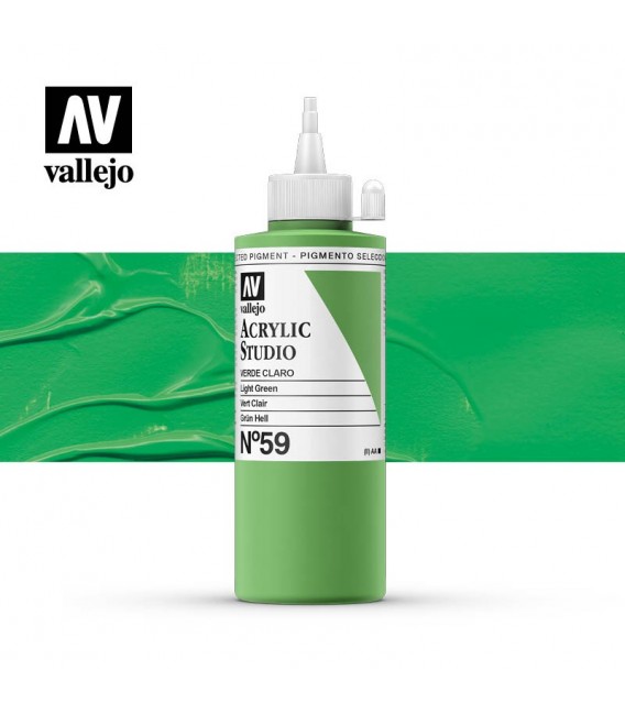 34) Acrilic Vallejo Studio 200 ml. 59 Verd Clar