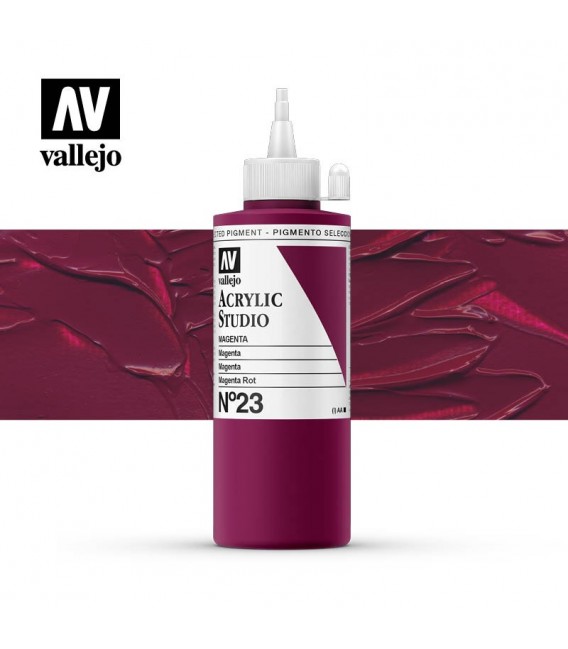 20) Acrylique Vallejo Studio 200 ml. 23 Magenta