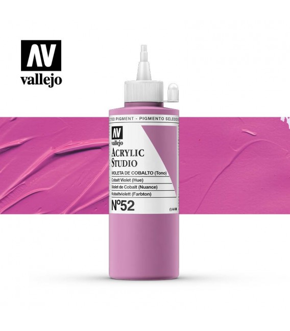 19) Acrilic Vallejo Studio 200 ml. 52 Violeta de Cobalt (To)