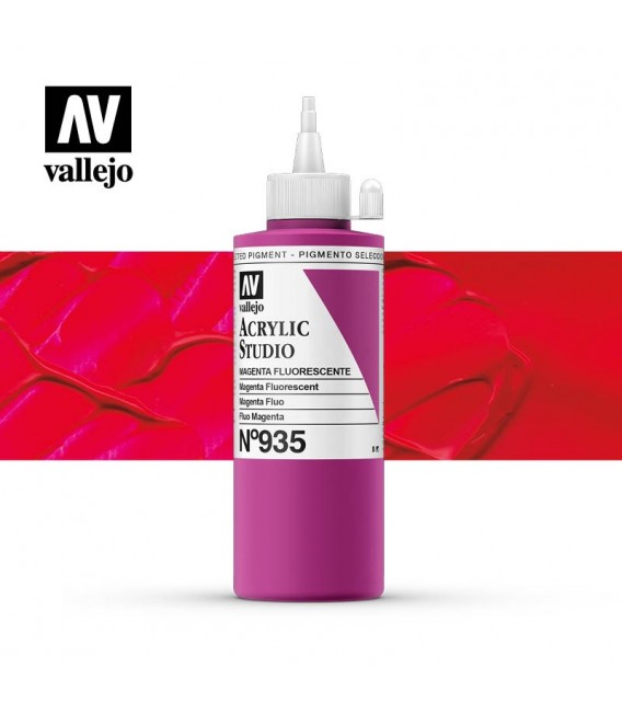 57) Acrilico Vallejo Studio 200 ml. 935 Magenta Fluorescent