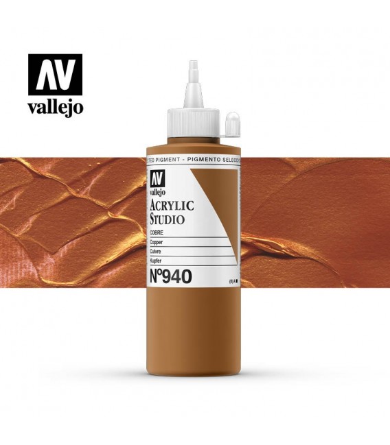 51) Acrilico Vallejo Studio 200 ml. 940 Copper