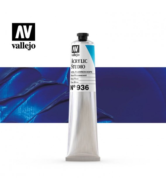 58) Acrylique Vallejo Studio 58 ml. 936 Bleu Fluo