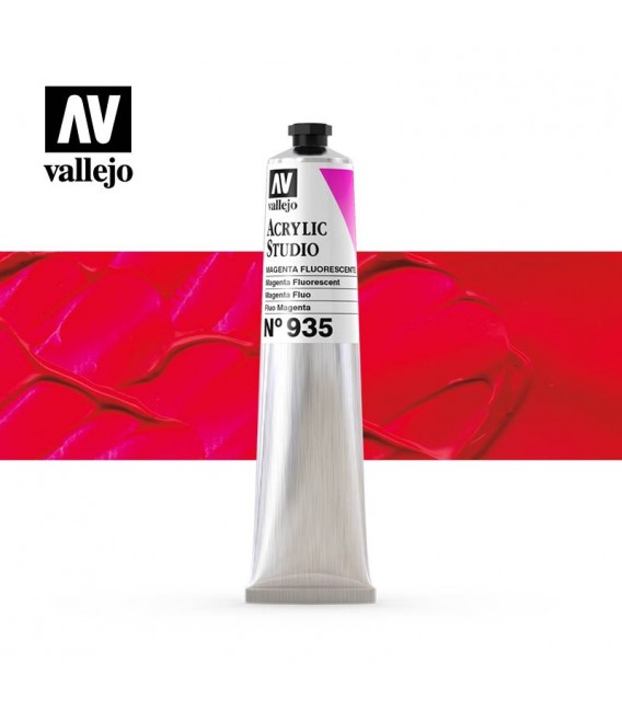 57) Acrylic Vallejo Studio 58 ml. 935 Magenta Fluorescent