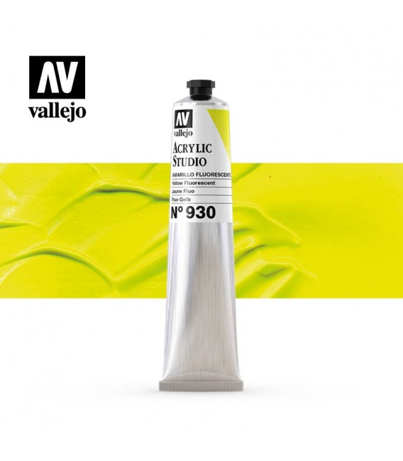 52) Acrylique Vallejo Studio 58 ml. 930 Jaune Fluo