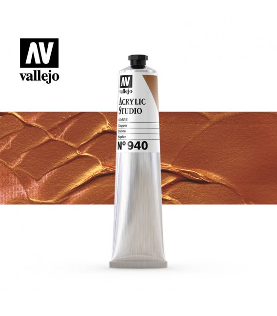 51) Acrylic Vallejo Studio 58 ml. 940 Copper