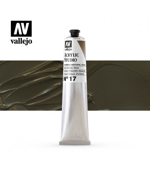 43) Acrilico Vallejo Studio 58 ml. 17 Raw Umber (Hue)