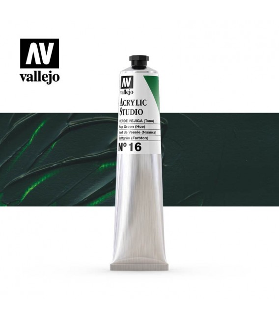 36) Acrilico Vallejo Studio 58 ml. 16 Sap Green (Hue)