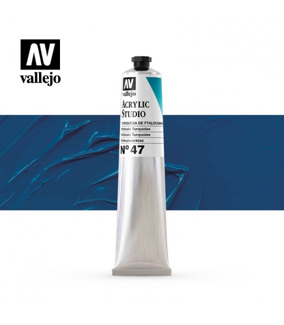 30) Acrilico Vallejo Studio 58 ml. 47 Phthalo Turquoise