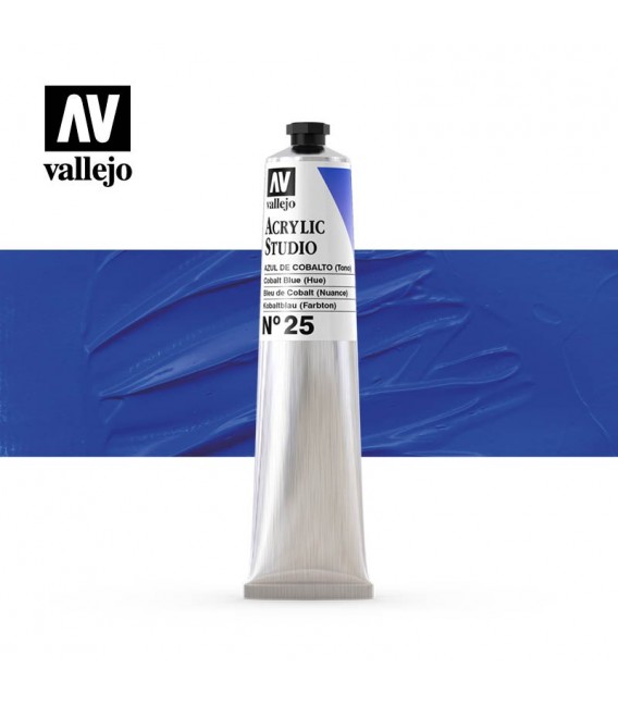 25) Acrilico Vallejo Studio 58 ml. 25 Cobalt Blue (Hue)
