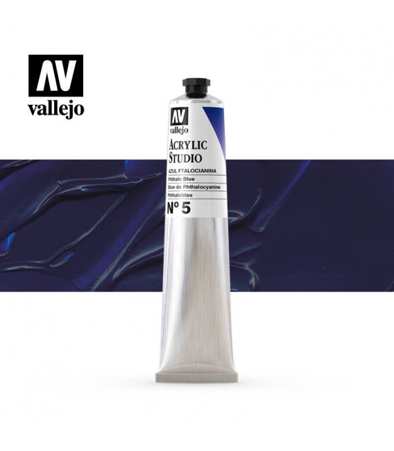 24) Acrylique Vallejo Studio 58 ml. 5 Blue de Phthalocyanin
