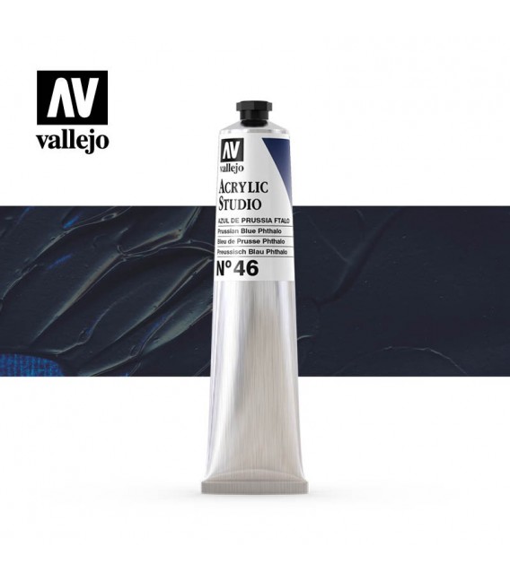 22) Acrilico Vallejo Studio 58 ml. 46 Azul de Prusia Ftalo