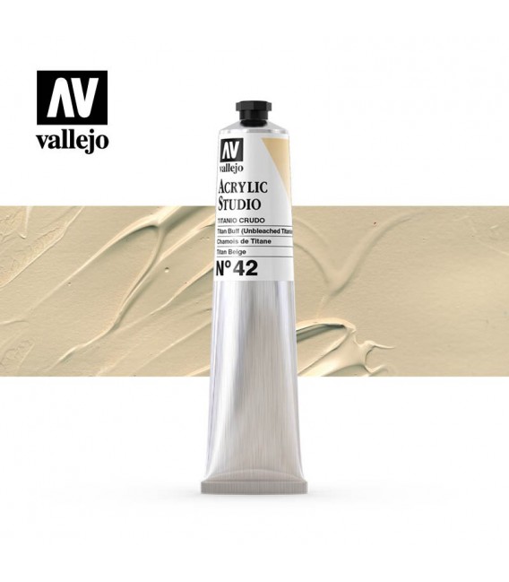 03) Acrylic Vallejo Studio 58 ml. 42 Titan Buff (Unbleached