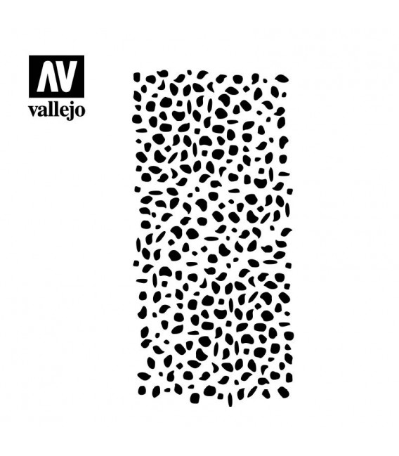 ST-CAM002 Camouflage tedesco n. 2 1/32 Vallejo Hobby Stencils 125 X 250 mm.