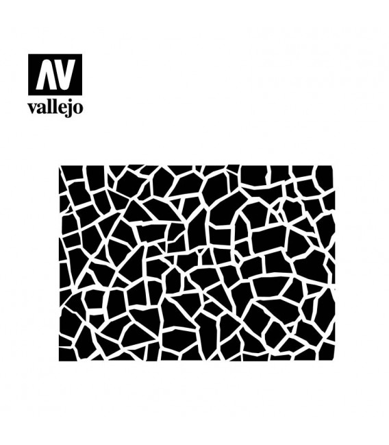 ST-CAM002 Camuflagem alemao N.2  1/32  Vallejo Hobby Stencils 125 X 250 mm.