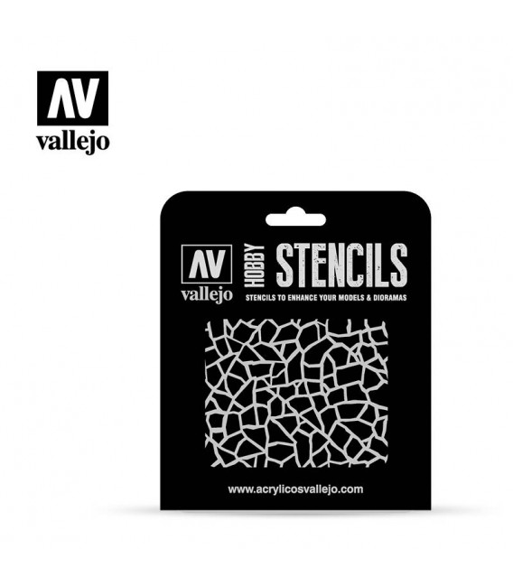 ST-CAM002 Camouflage tedesco n.2  1/32  Vallejo Hobby Stencils 125 X 250 mm.