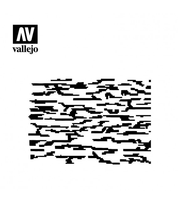 ST-CAM004 Camuflatge Pixelat 1/32  - 1/35  Vallejo Hobby Stencils 125 X 125 mm.