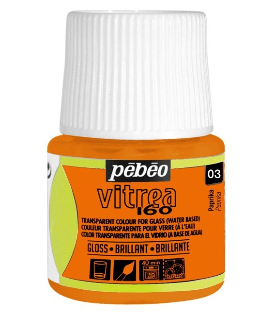 03 Paprika Pebeo Vitrea 160 45 ml.