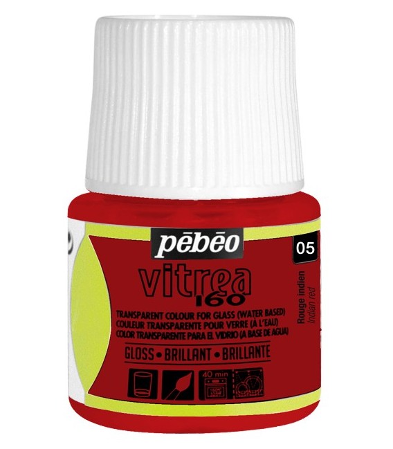 05 Rouge Indien Pebeo Vitrea 160 45 ml.