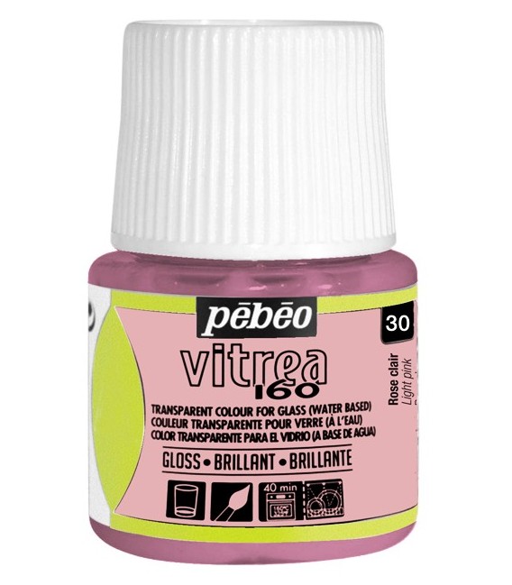 30 light Pink Pebeo Vitrea 160 45 ml.