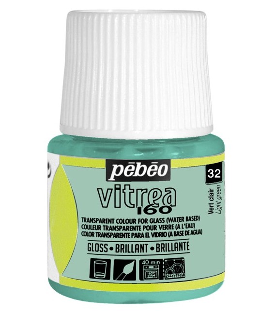 32 Vert Clair Pebeo Vitrea 160 45 ml.