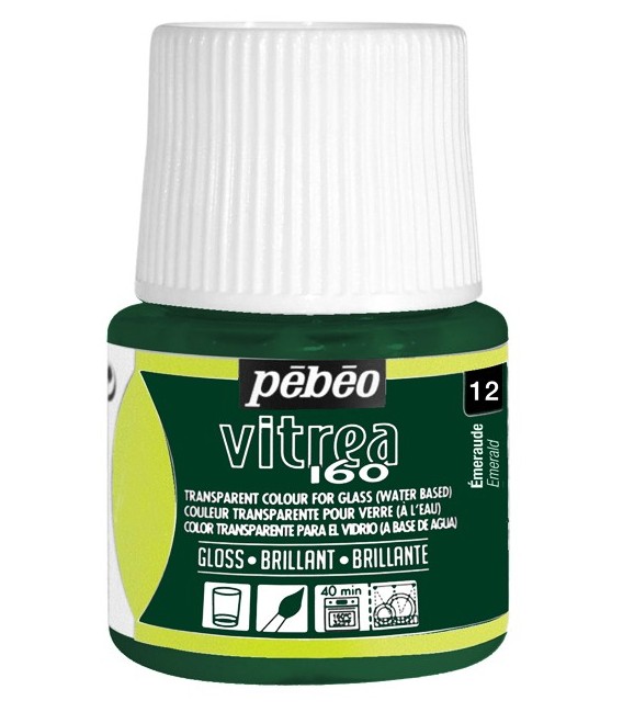 12 Emerald Pebeo Vitrea 160 45 ml.