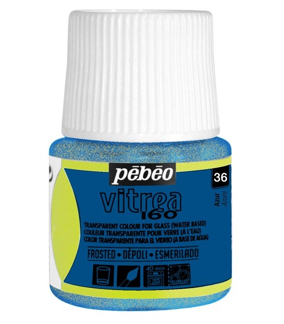 36 Azur Pebeo Vitrea 160 45 ml.