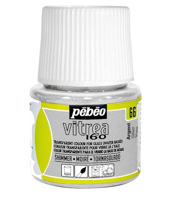 66 Silver Pebeo Vitrea 160 45 ml.