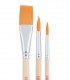 Set 3 pinceles sinteticos Fibra Toray Art Creation