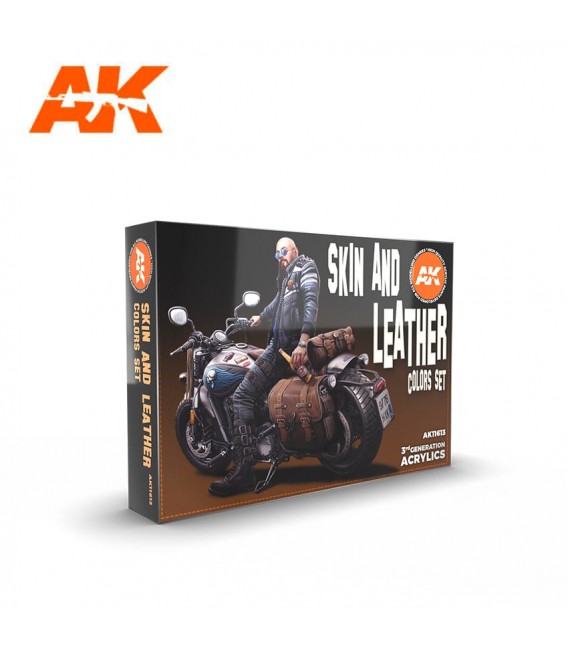 AK11613 Skin and Leather Colors set 6 u. 17 ml