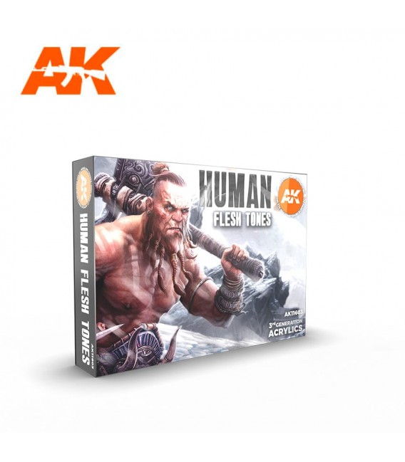 AK11603 Human Flesh Tones set 6 u. 17 ml
