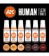 AK11603 Human Flesh Tones set 6 u. 17 ml