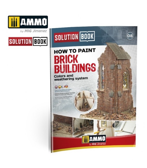 Libro "How to Paint Brick Buildings." (Multilingual) Castellano, English, Français, Deutsch