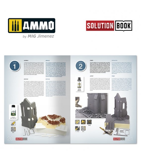 Libro "Cómo Pintar Edificios de Ladrillo." (Multilingue) Castellano, English, Francais, Deutsch