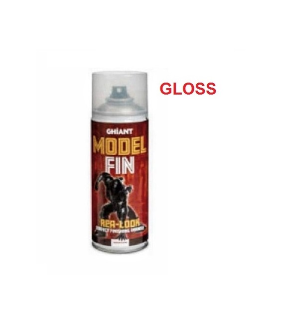 Barniz en spray para modelismo Modelfin brillante 400 ml.