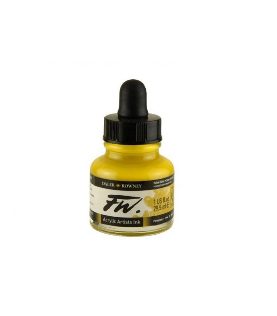 663 Yellow Ochre FW Artists Acrylic Ink Daler Rowney 29.5