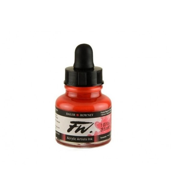 412 Process Magenta FW Artists Acrylic Ink Daler Rowney 29,5 ml.